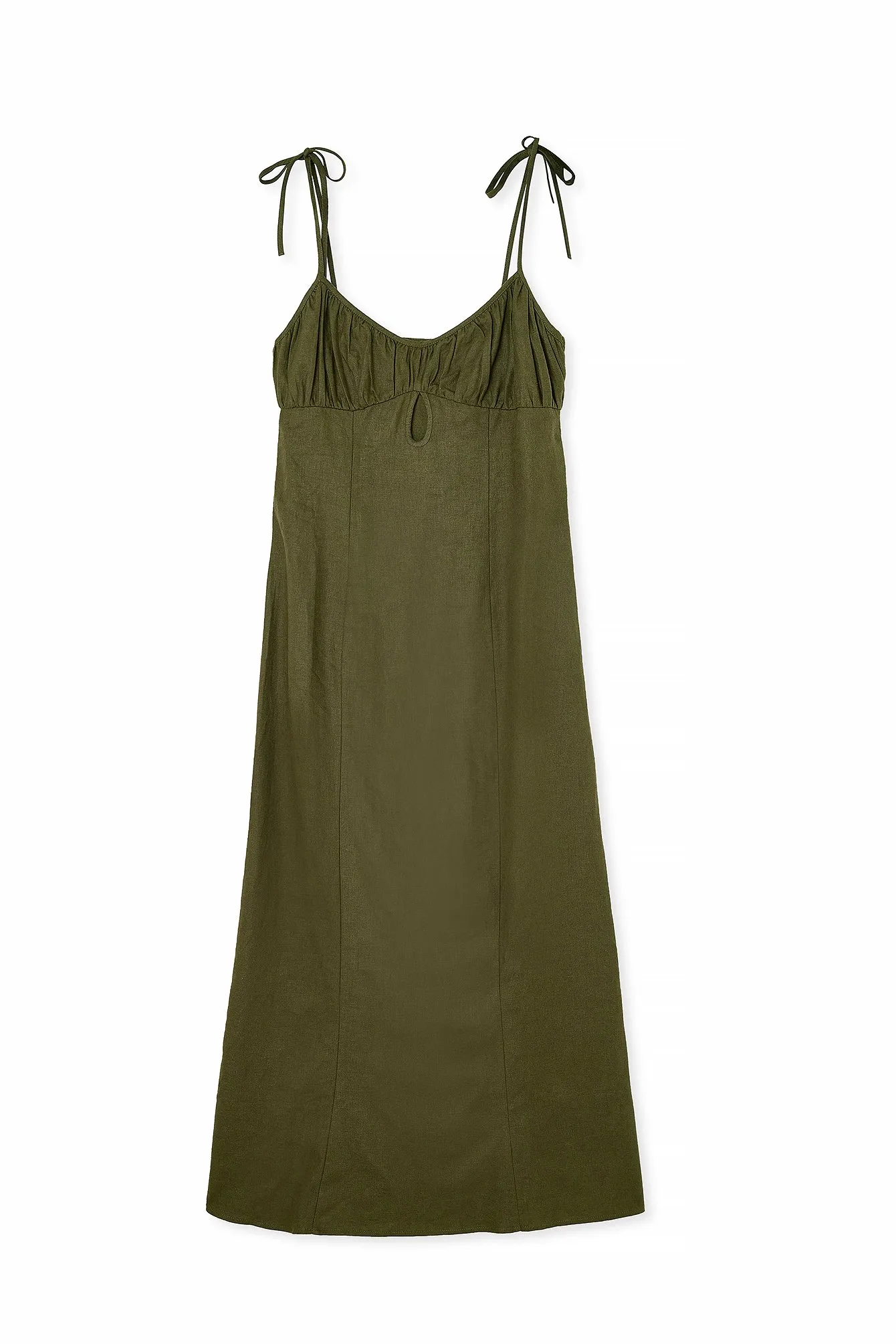 TIE STRAPS DRESS - Vestito lungo