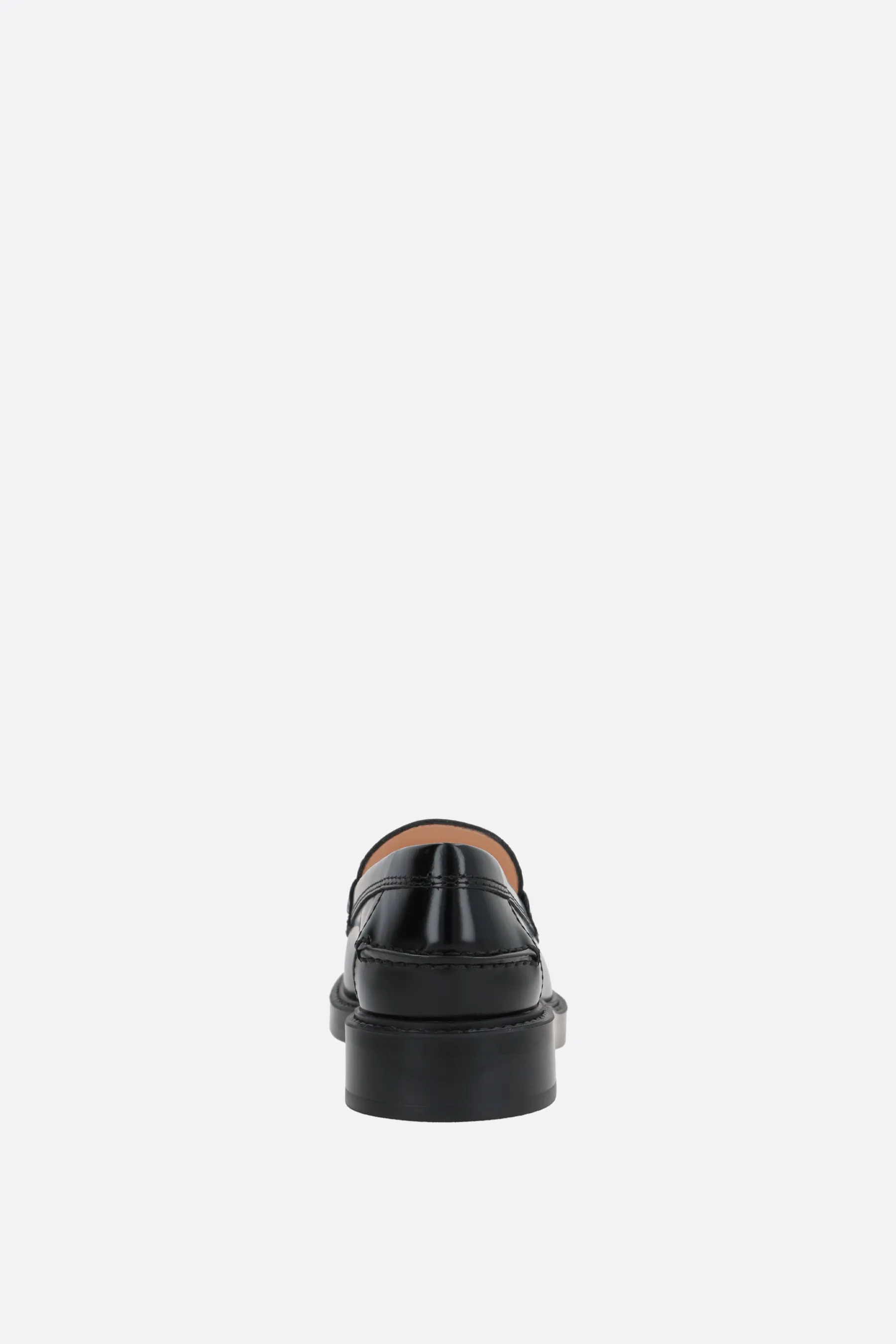  TOD'Smocassino in pelle lucida con catena 