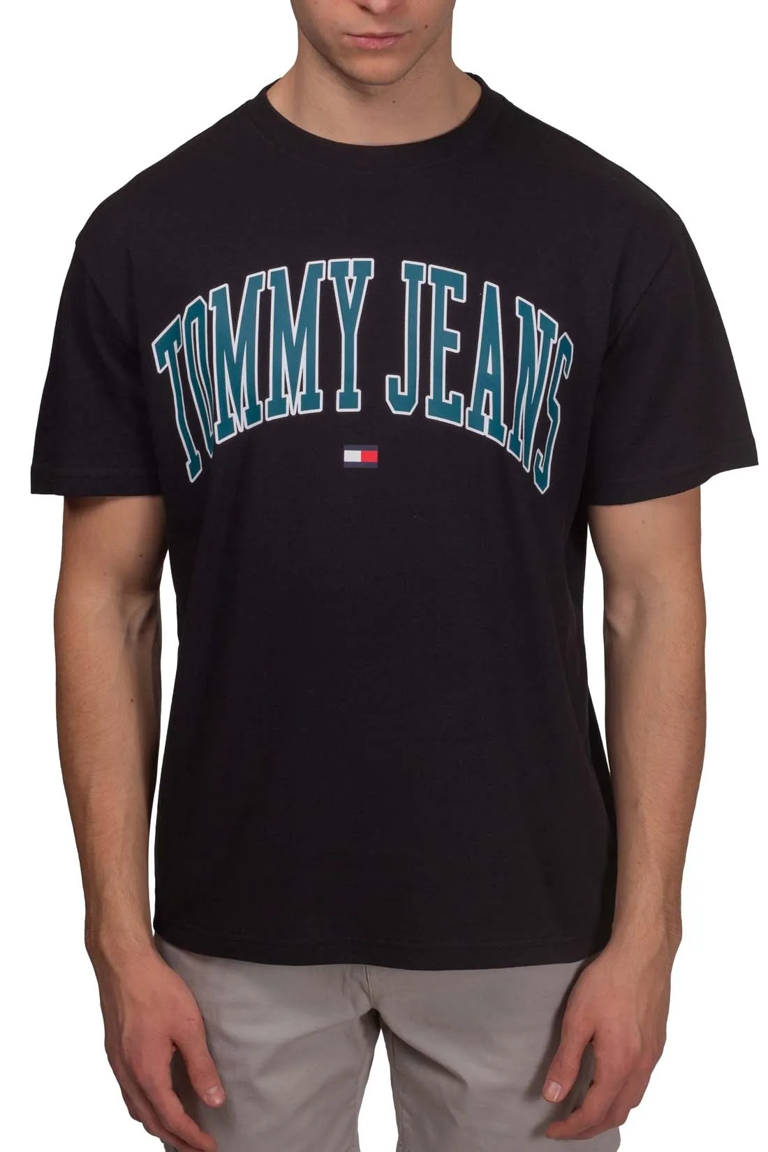 TOMMY JEANS T-shirt uomo relaxed con logo bold