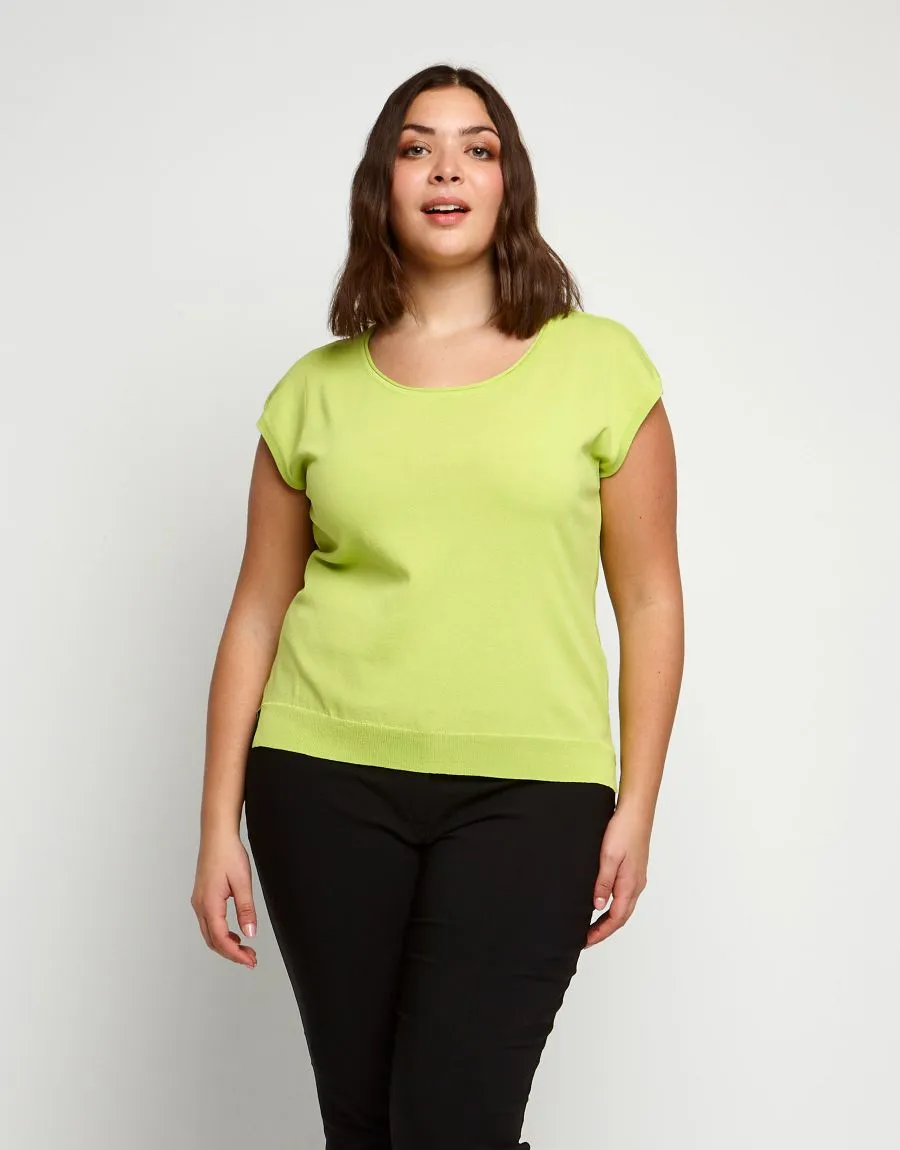 Top basico lime