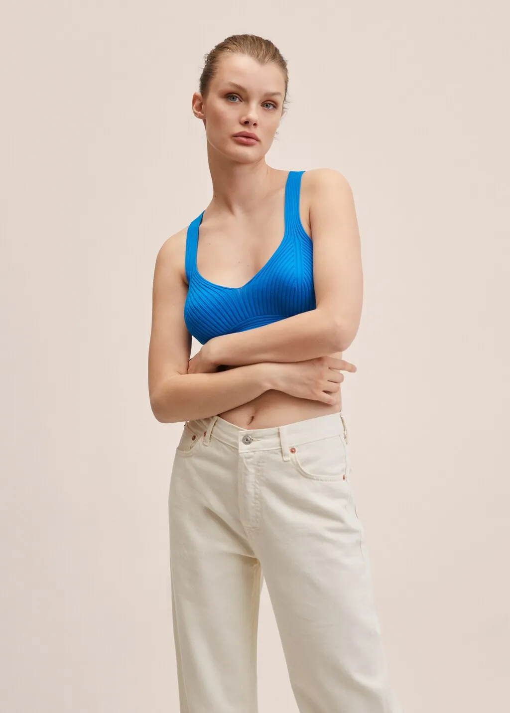 Top crop maglia