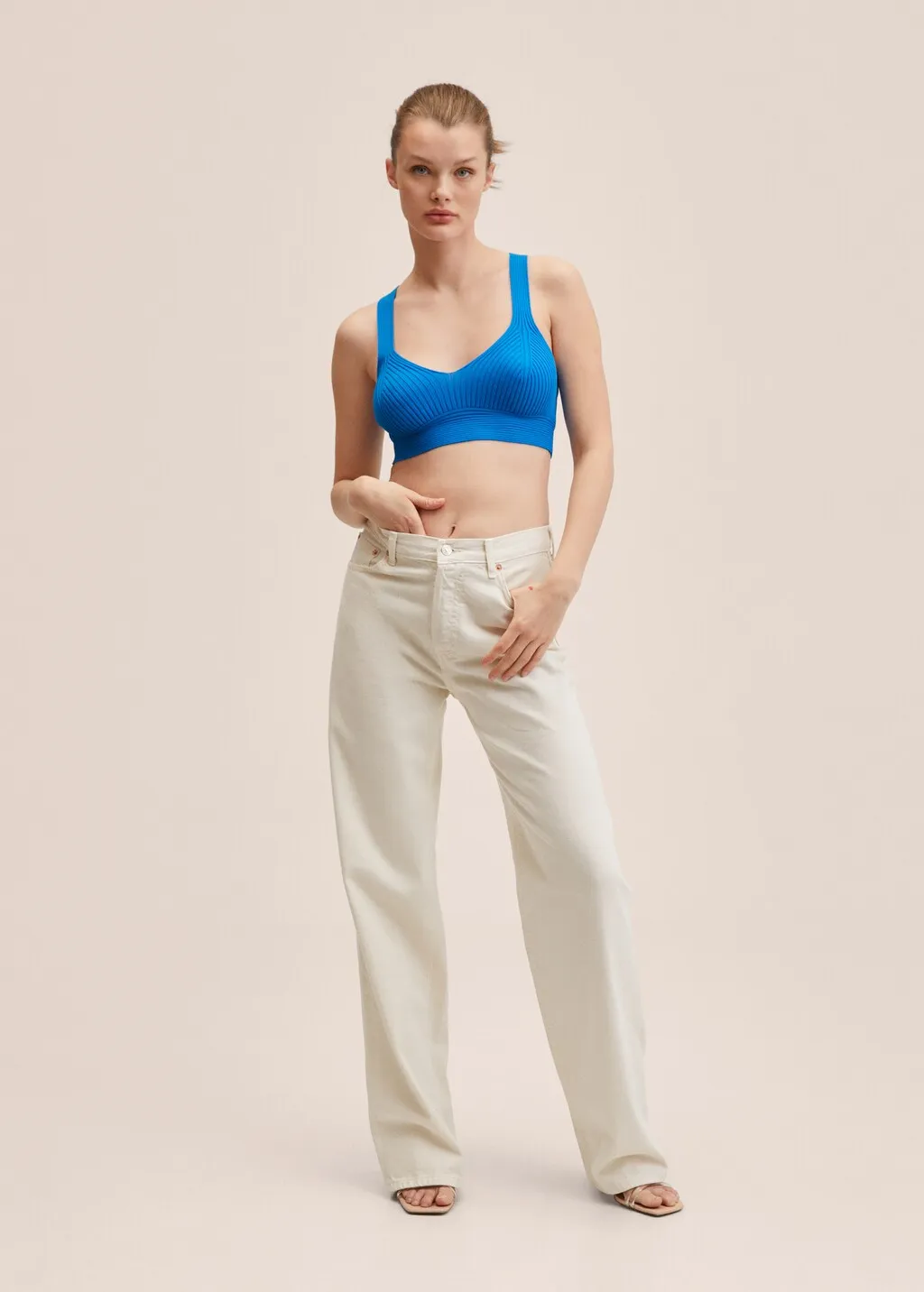 Top crop maglia