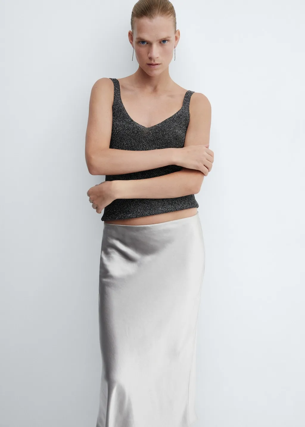 Top maglia lurex