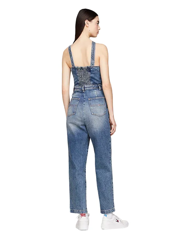 Tuta slim fit in denim