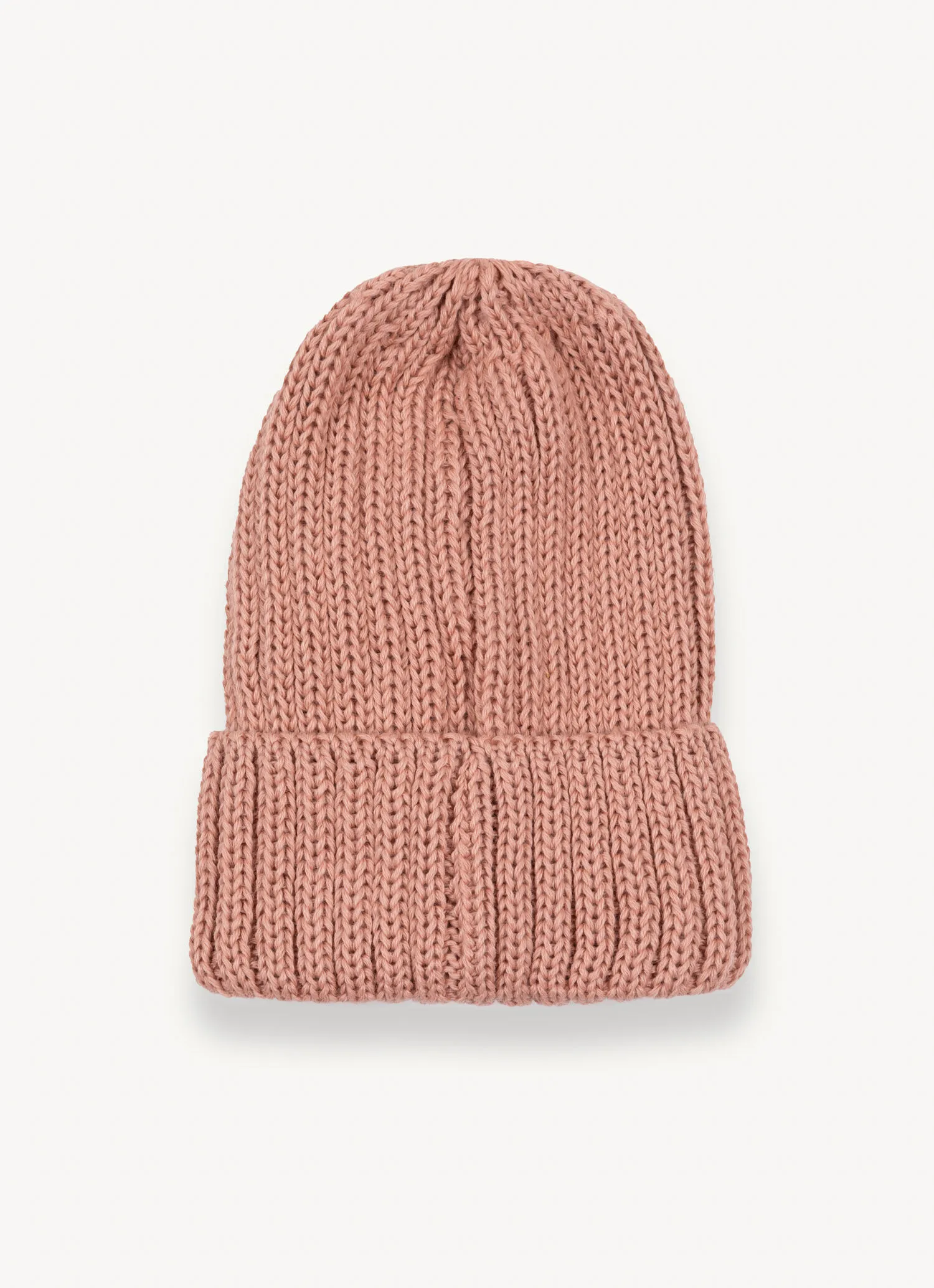 Unisex hat in wool with turn-up