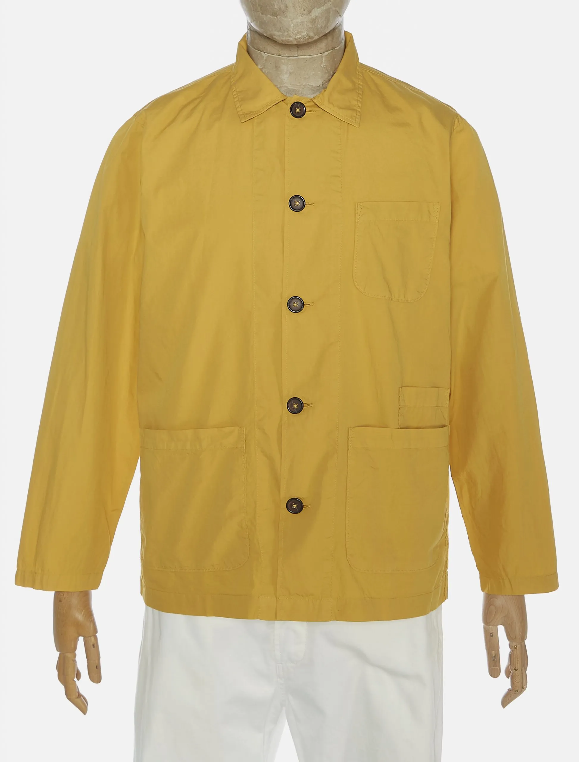 Universal Works Poplin Bakers Overshirt Gold