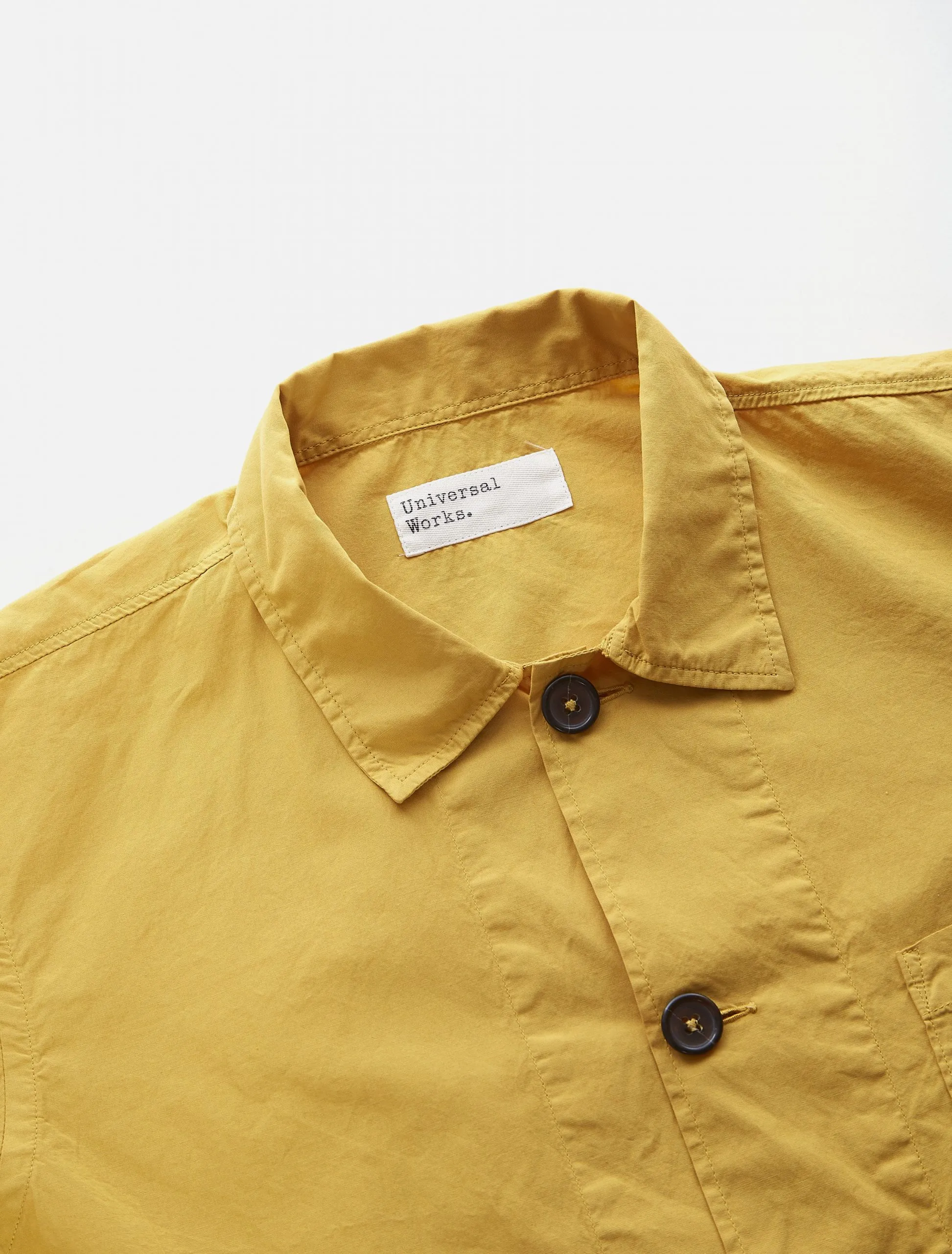 Universal Works Poplin Bakers Overshirt Gold
