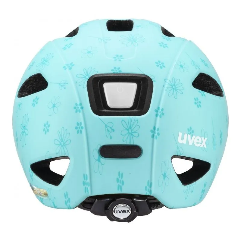 UVEX JUNIOR OYO CC (Flowers Cyan Matt) Casco da bicicletta per bambini