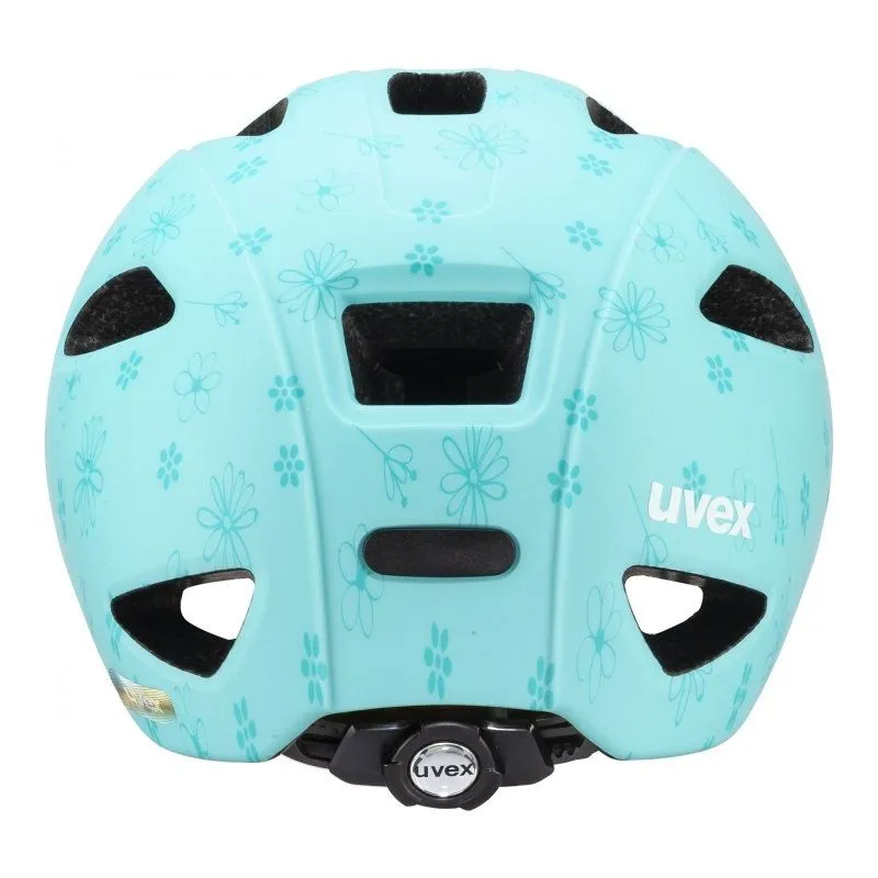 UVEX JUNIOR OYO CC (Flowers Cyan Matt) Casco da bicicletta per bambini