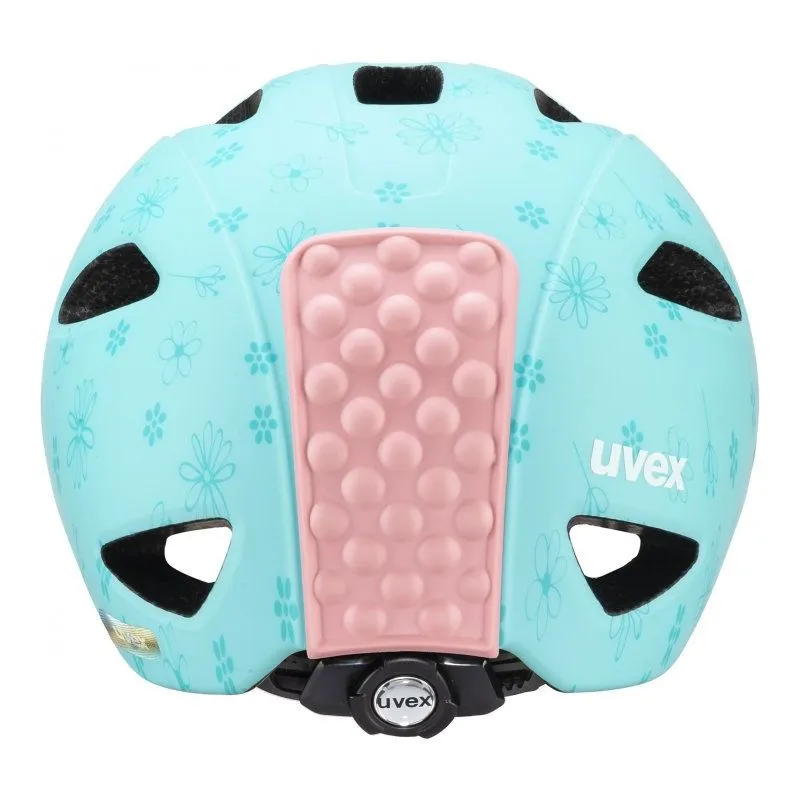 UVEX JUNIOR OYO CC (Flowers Cyan Matt) Casco da bicicletta per bambini