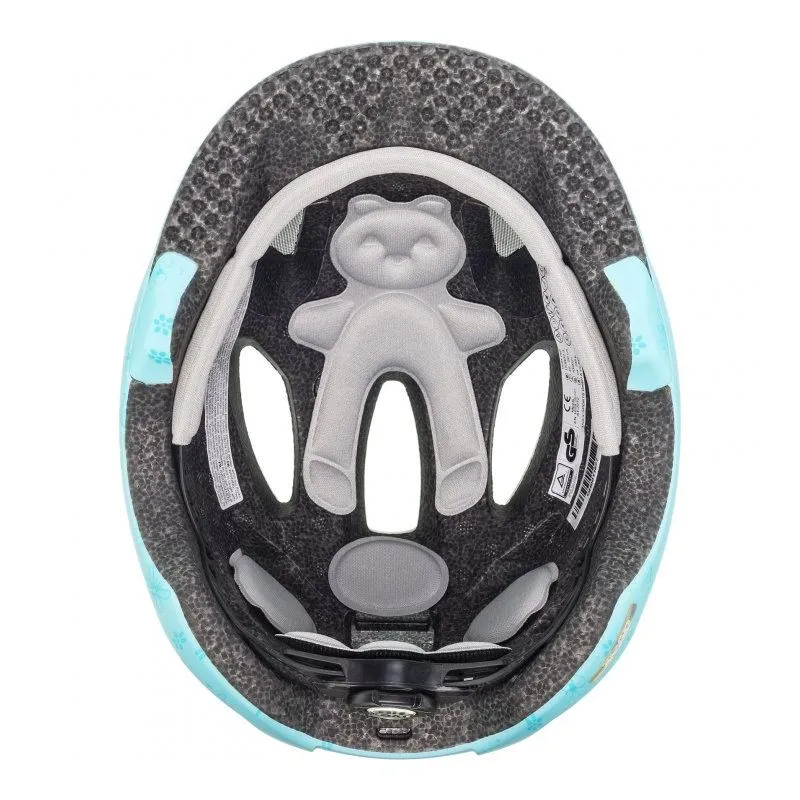 UVEX JUNIOR OYO CC (Flowers Cyan Matt) Casco da bicicletta per bambini