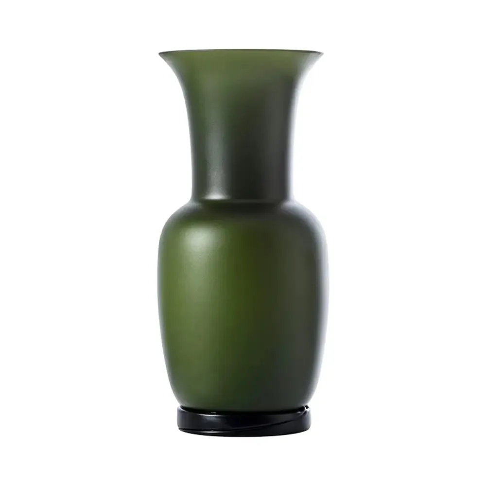 Vaso Venini Opalino Verde Mela Sabbiato Grande 42 cm 706.24