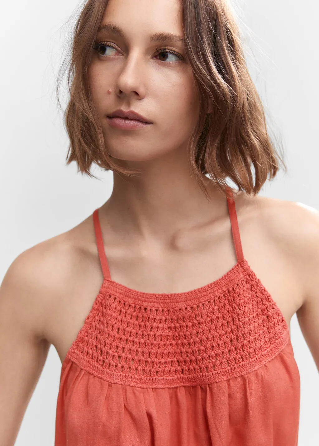 Vestito a tuta inserto crochet