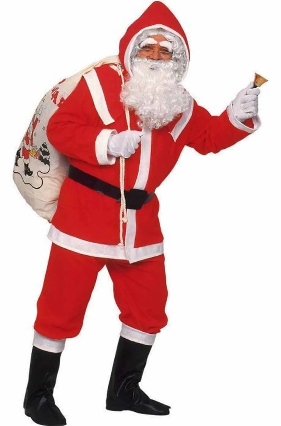 Vestito da Babbo Natale con cappuccio