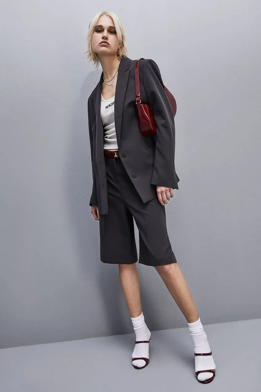 Weiche Bermudashorts aus Viskose