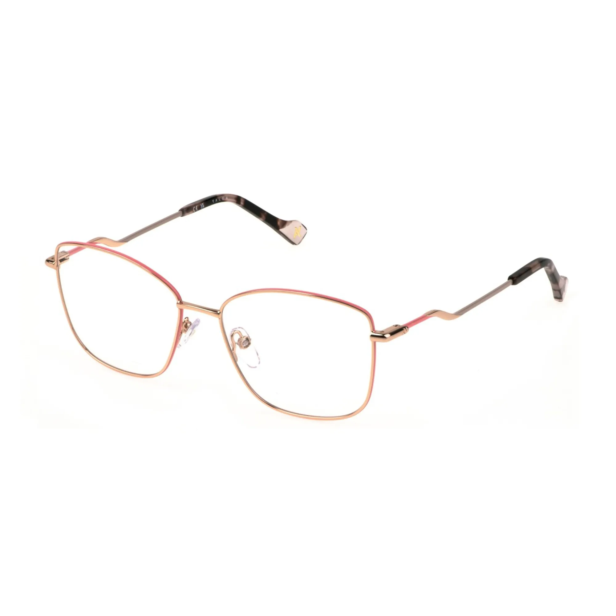   Yalea VYA119 - 02AM Oro Rame Lucido Con Parti Colorate | Occhiale Da Vista Donna 