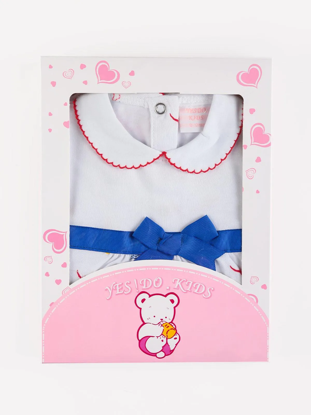 Yes! Do Kid'S Combinaison courte bébé fille + bavoir et bandeau