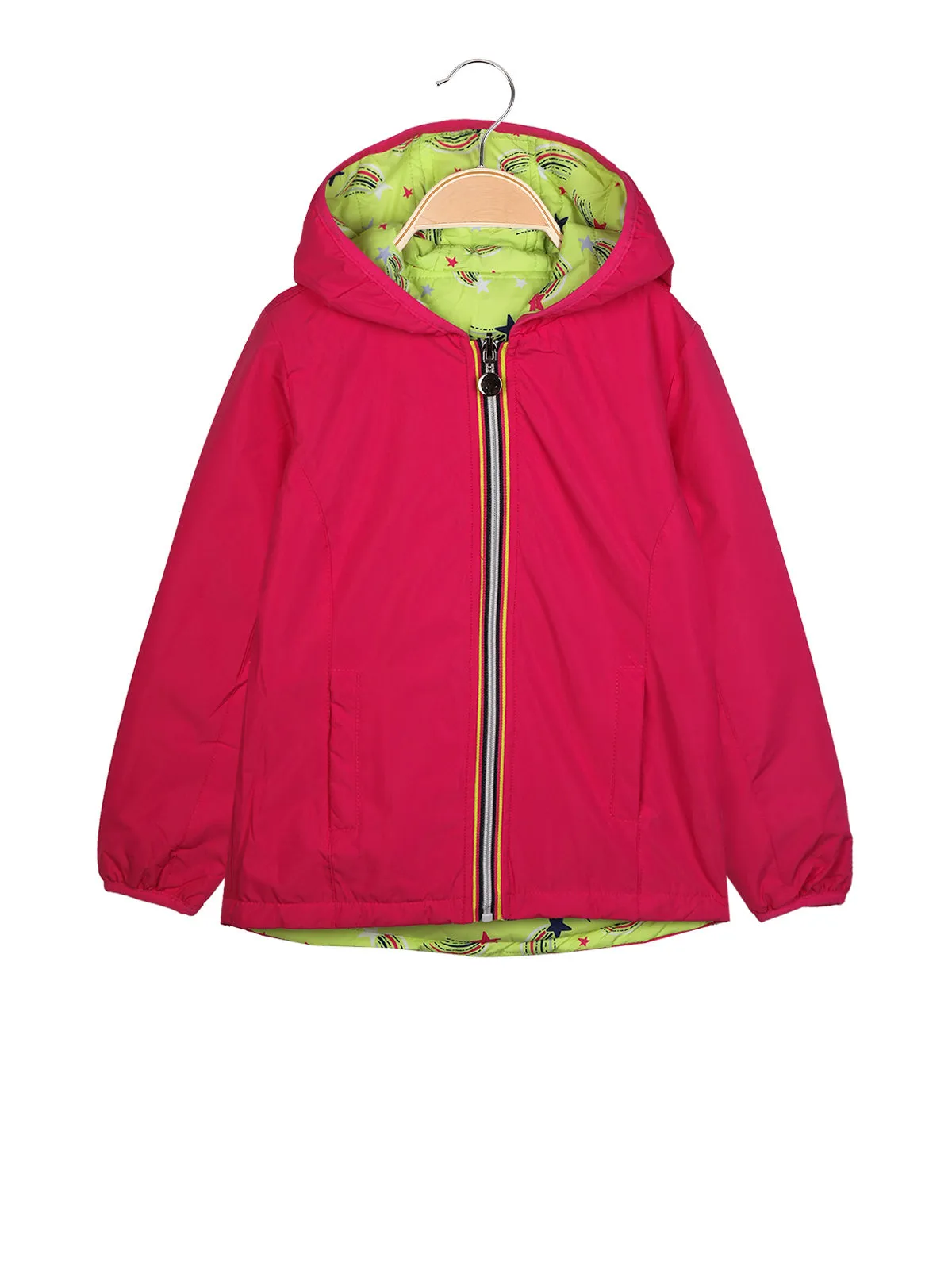 Yes! Do Kid'S Coupe-vent réversible pour fille avec capuche