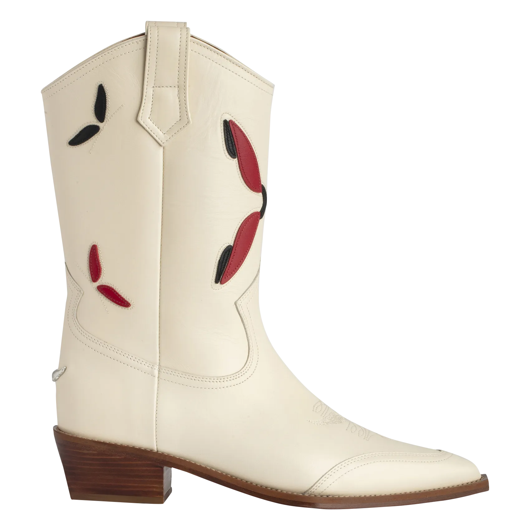  ZADIG&VOLTAIRE   CARA WESTERN - Stivali western ricamati in pelle | Bianco