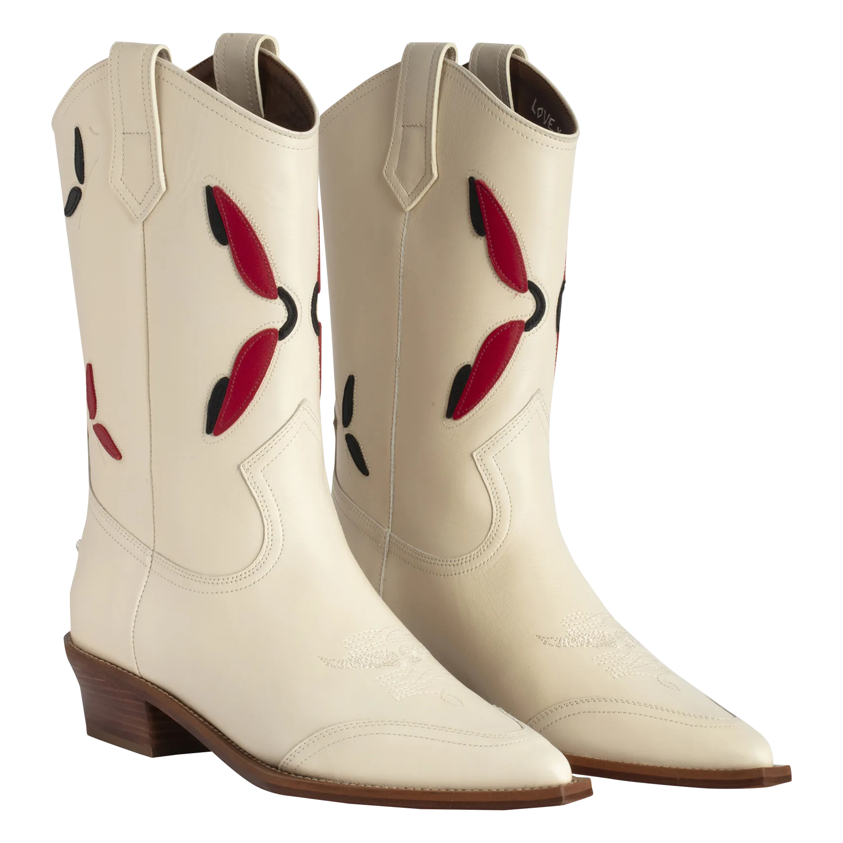  ZADIG&VOLTAIRE   CARA WESTERN - Stivali western ricamati in pelle | Bianco